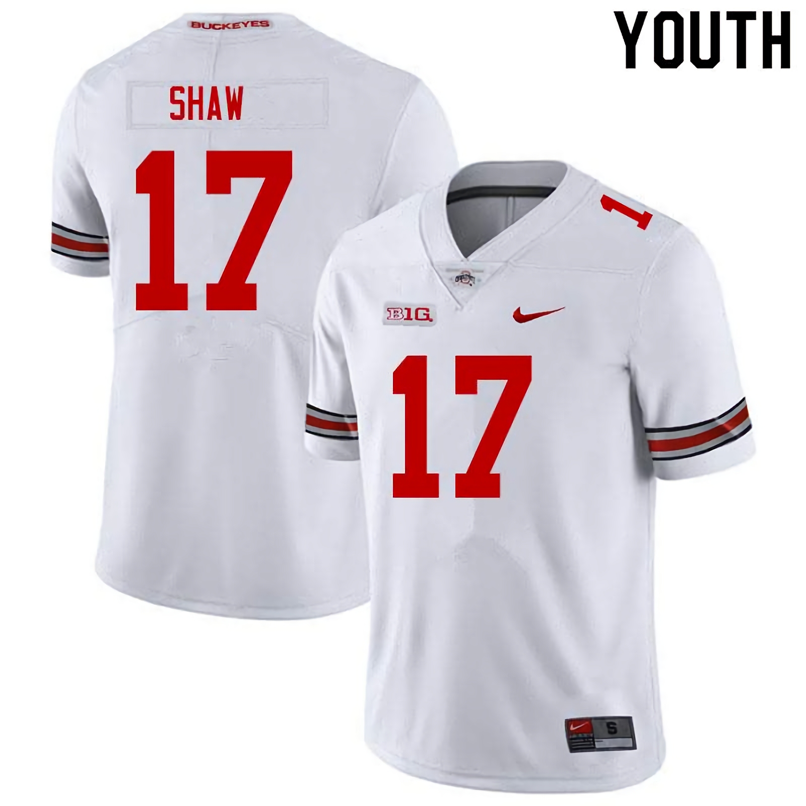 Bryson Shaw Ohio State Buckeyes Youth NCAA #17 Nike White College Stitched Football Jersey DKP1756SQ